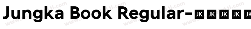 Jungka Book Regular字体转换